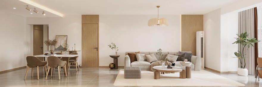 原木日式简约效果图