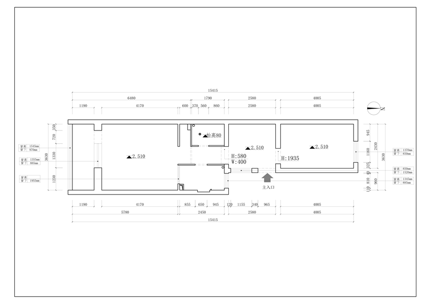 郭庄北里装修户型图