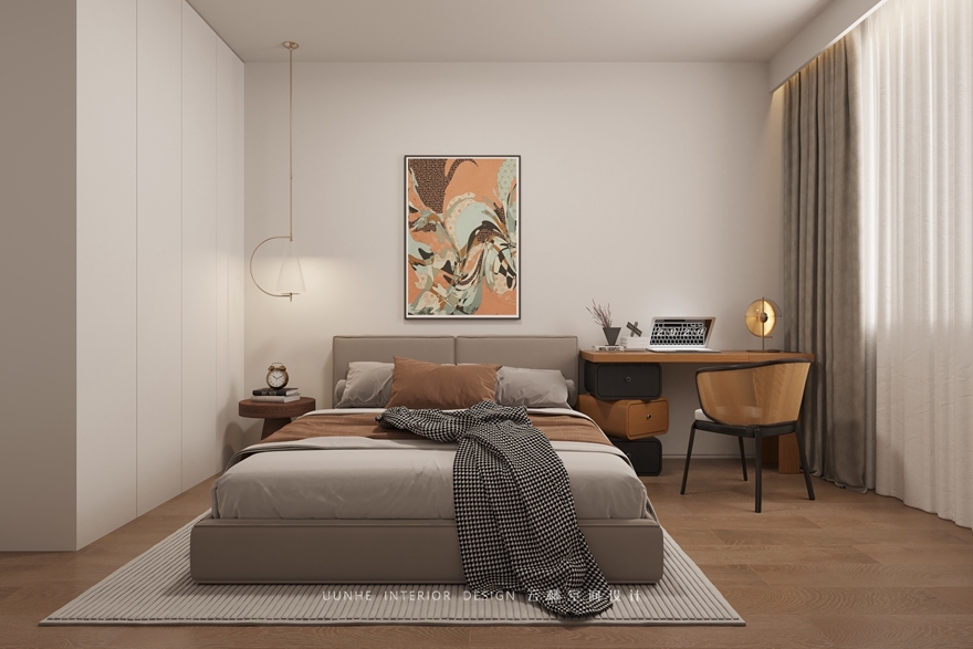 胡桃木中古现代设计效果图