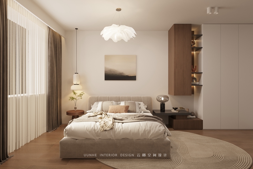 胡桃木中古现代设计效果图