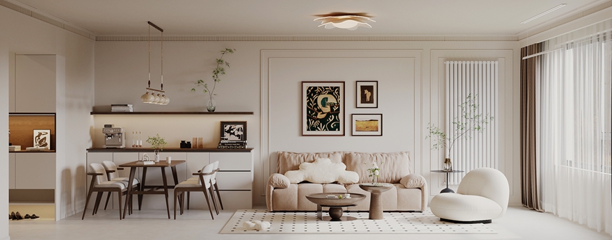 嘉城花园现代简约效果图